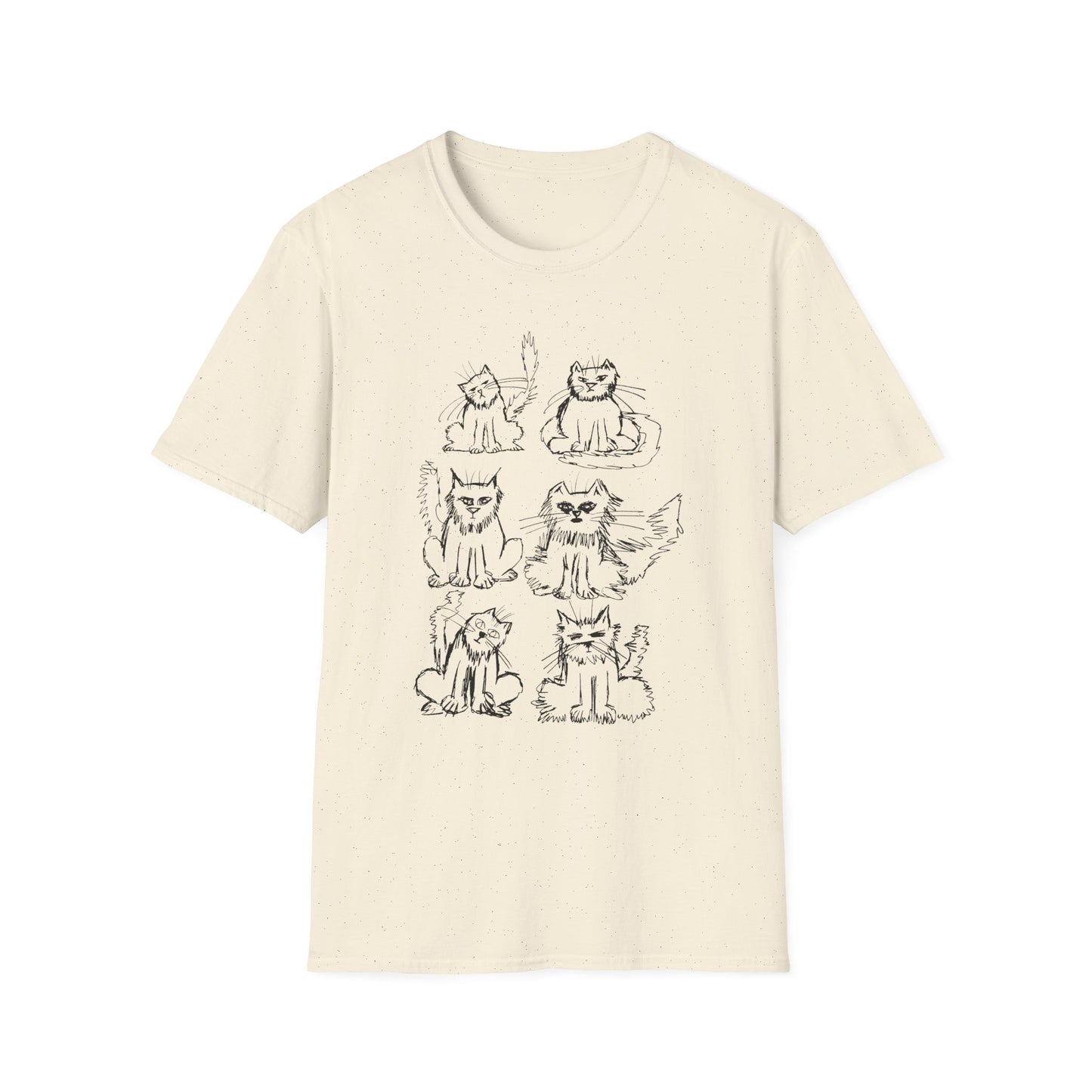 original drawing another six cats tshirt