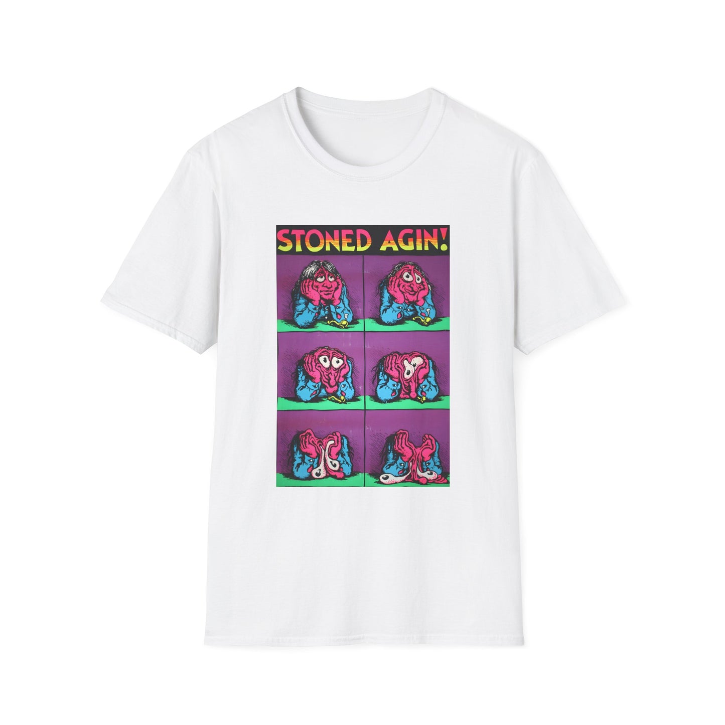 stoned agin! r. crumb blacklight poster tshirt