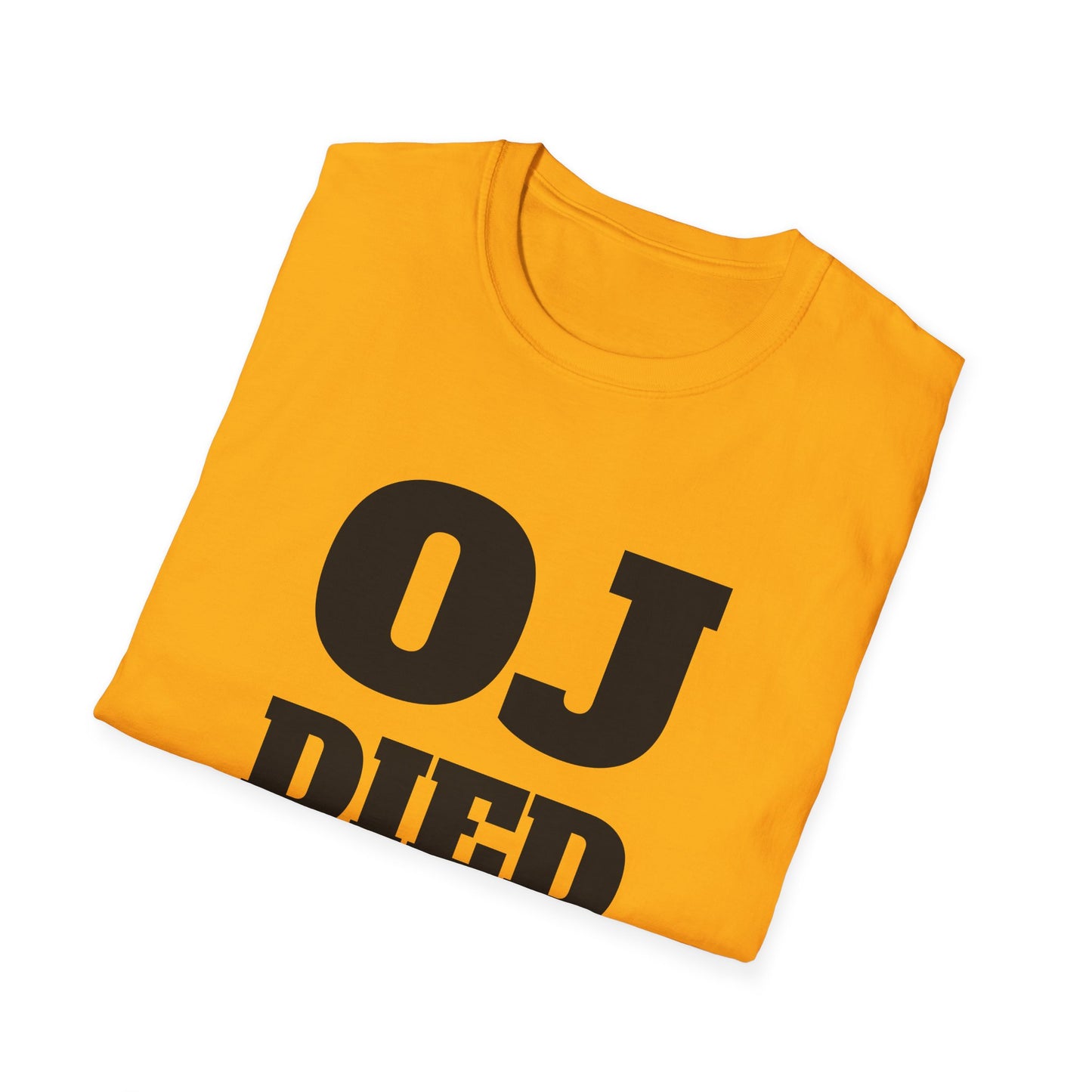 oj died with oj's glove on the back oj simpson tshirt