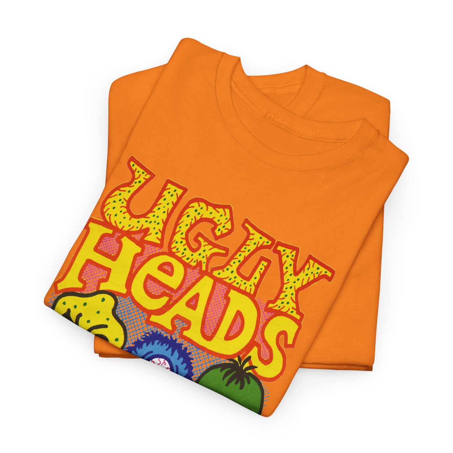 vintage american bubblegum graphic ugly heads reproduction tshirt