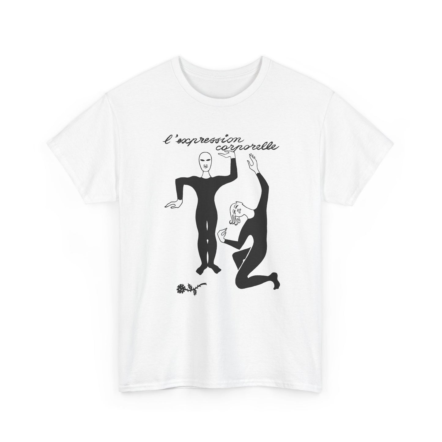 1968 french illustration of mimes from initiation au mime reproduction tshirt