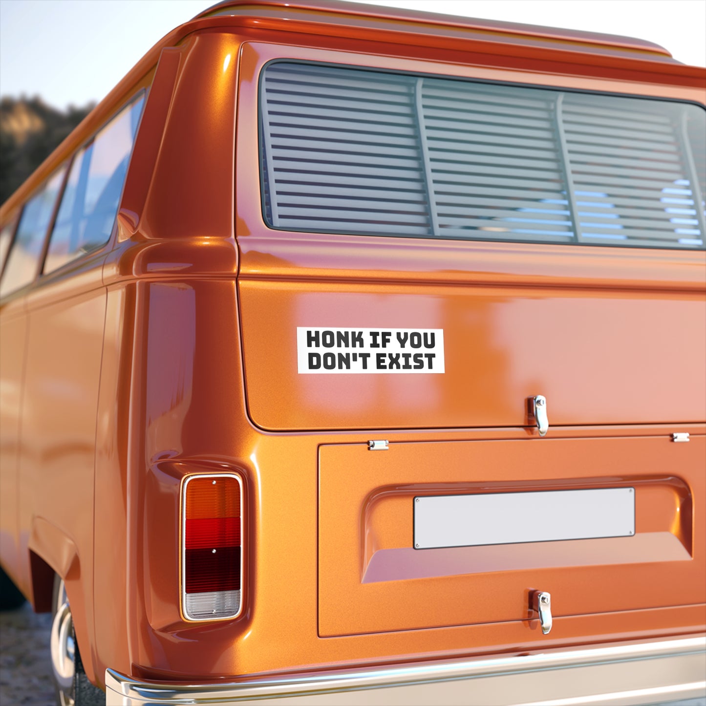 honk if you don't exist bumper sticker