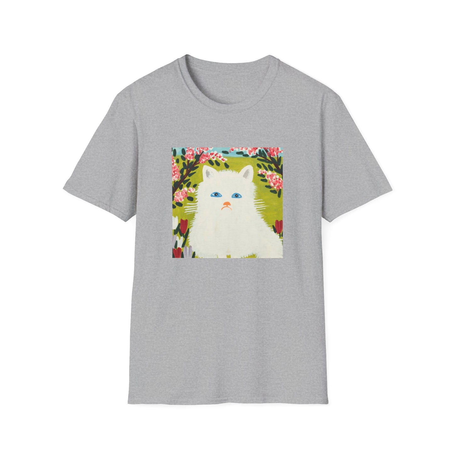 maud lewis canadian folk artist white cat tshirt