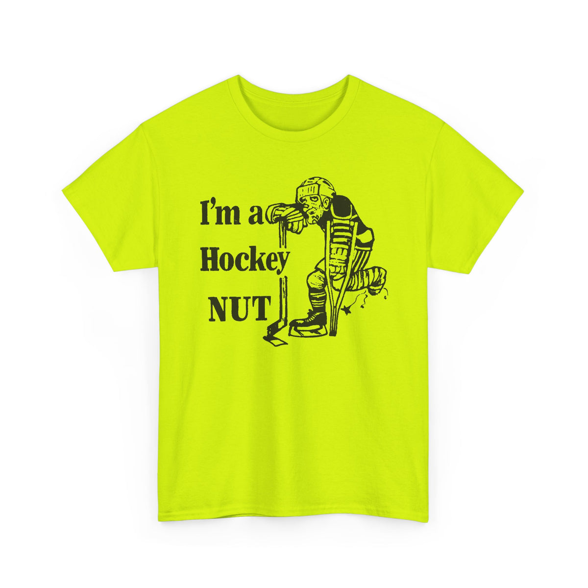 vintage canadian i'm a hockey nut graphic reproduction tshirt