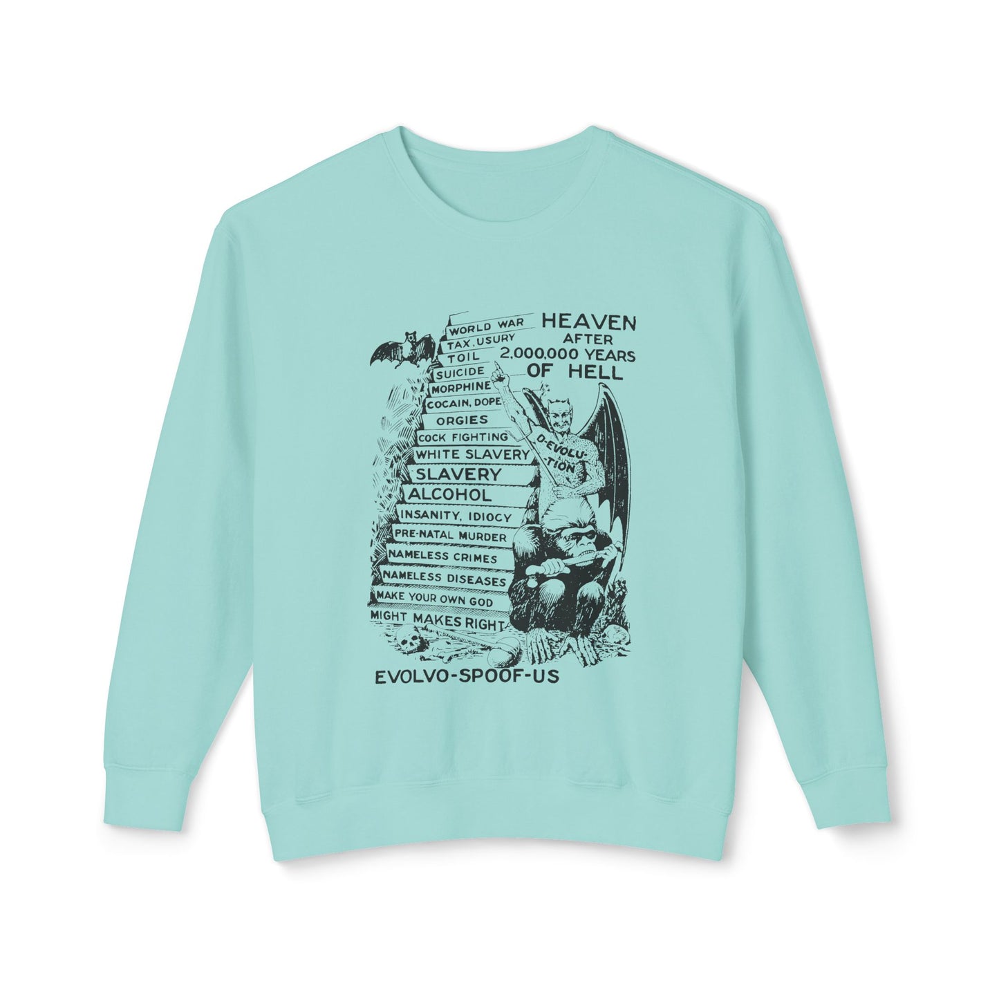 jocko-homo heavenbound b. h. shadduck 1925 religious pamphlet page six 100% cotton sweatshirt