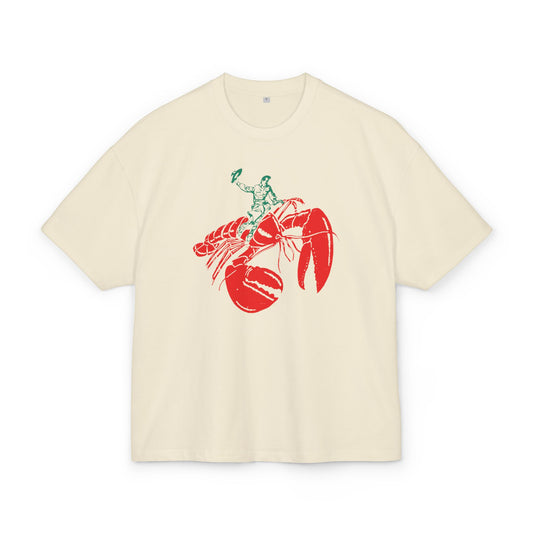 canadian matchbox rodeo cowboy lobster unisex ultra heavy cotton box style tshirt