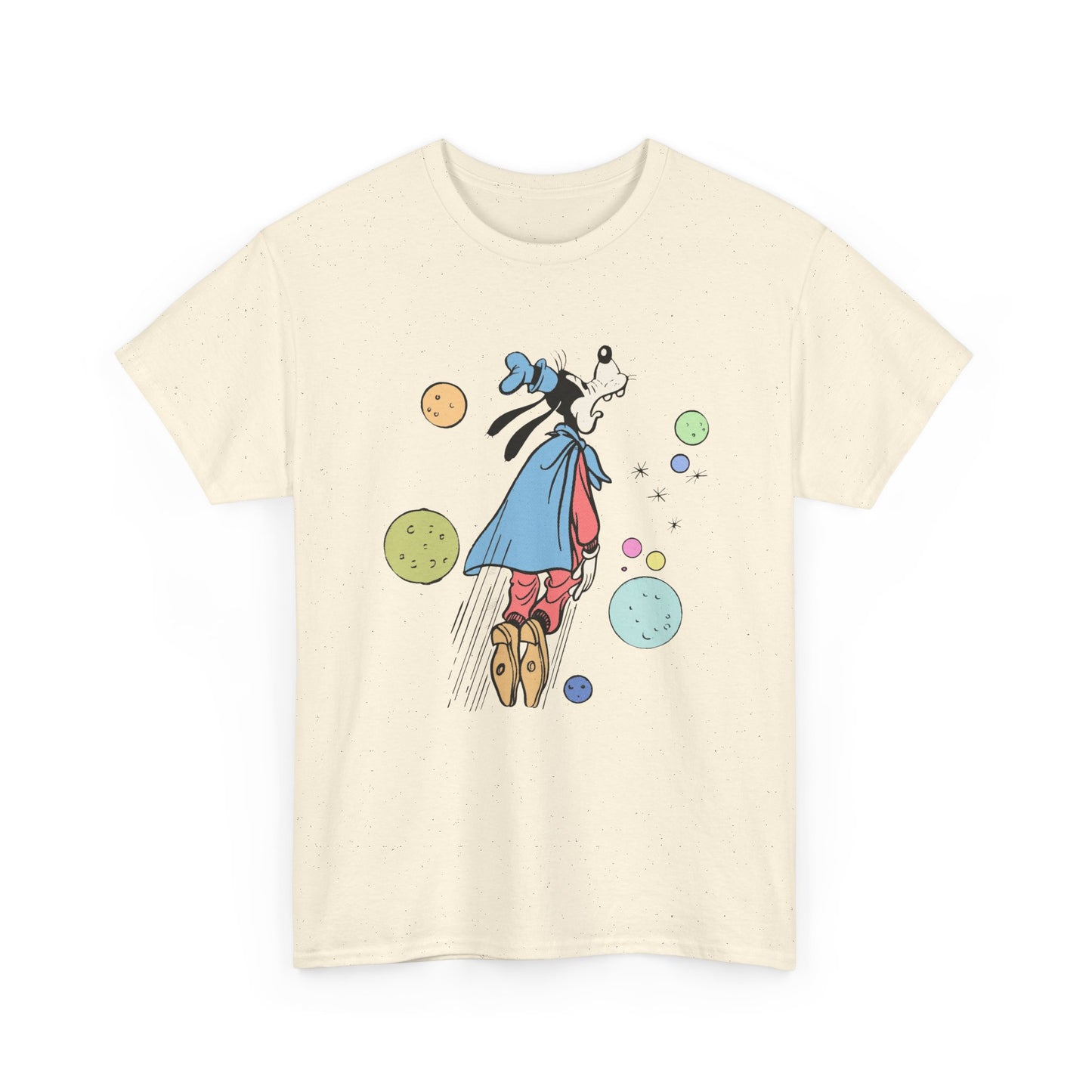 dog in space comic tshirt