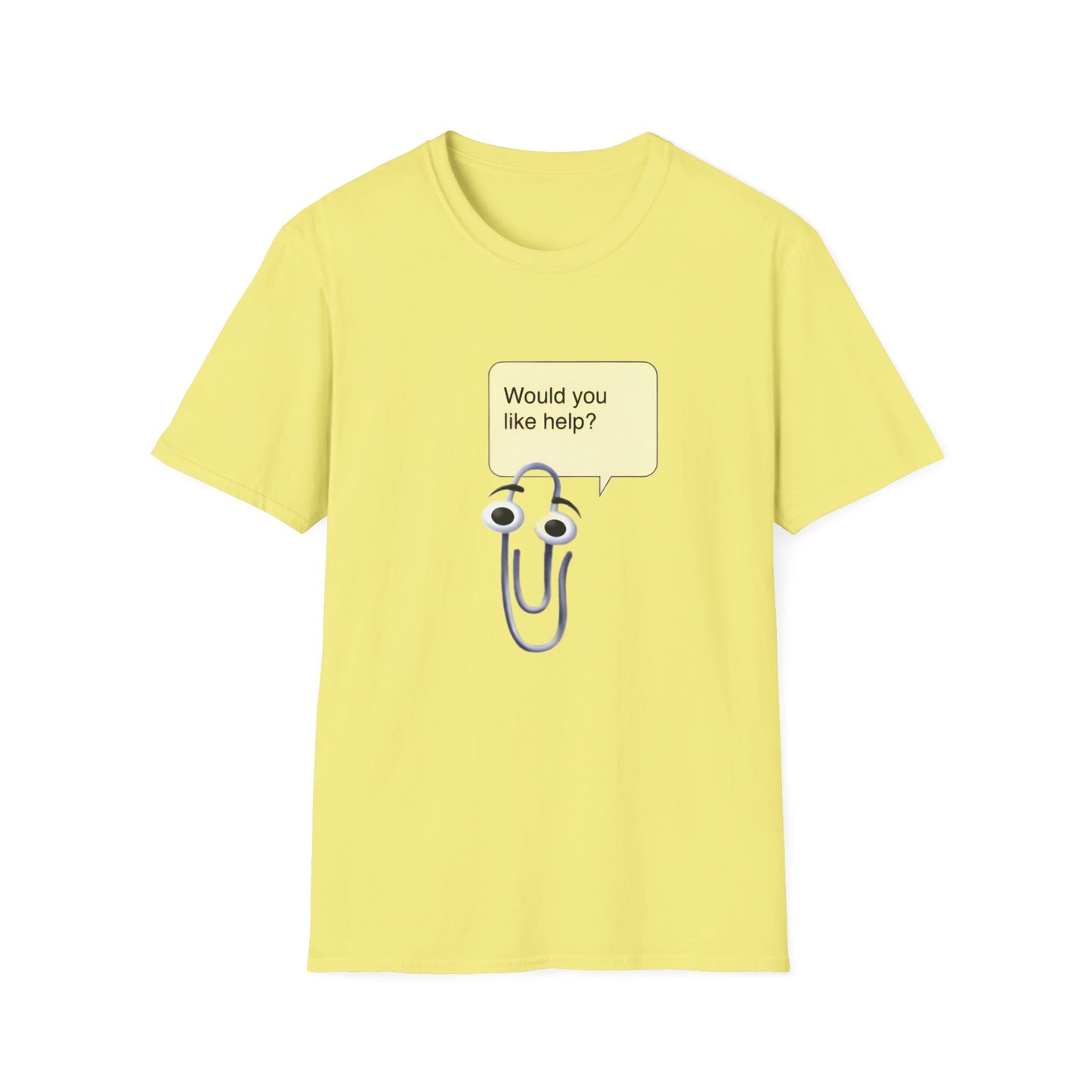 clippy tshirt "would you like help?" tshirt