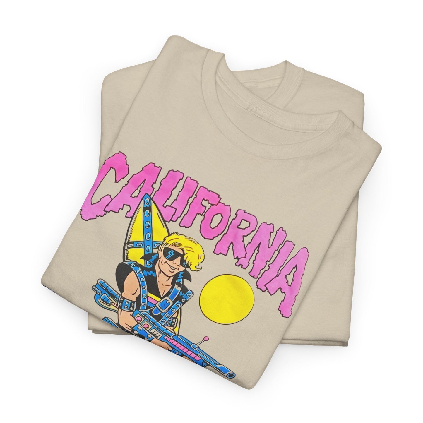 1980s california surf warrior edit tshirt