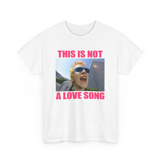 public image limited this is not a love song fan art pink letters tshirt