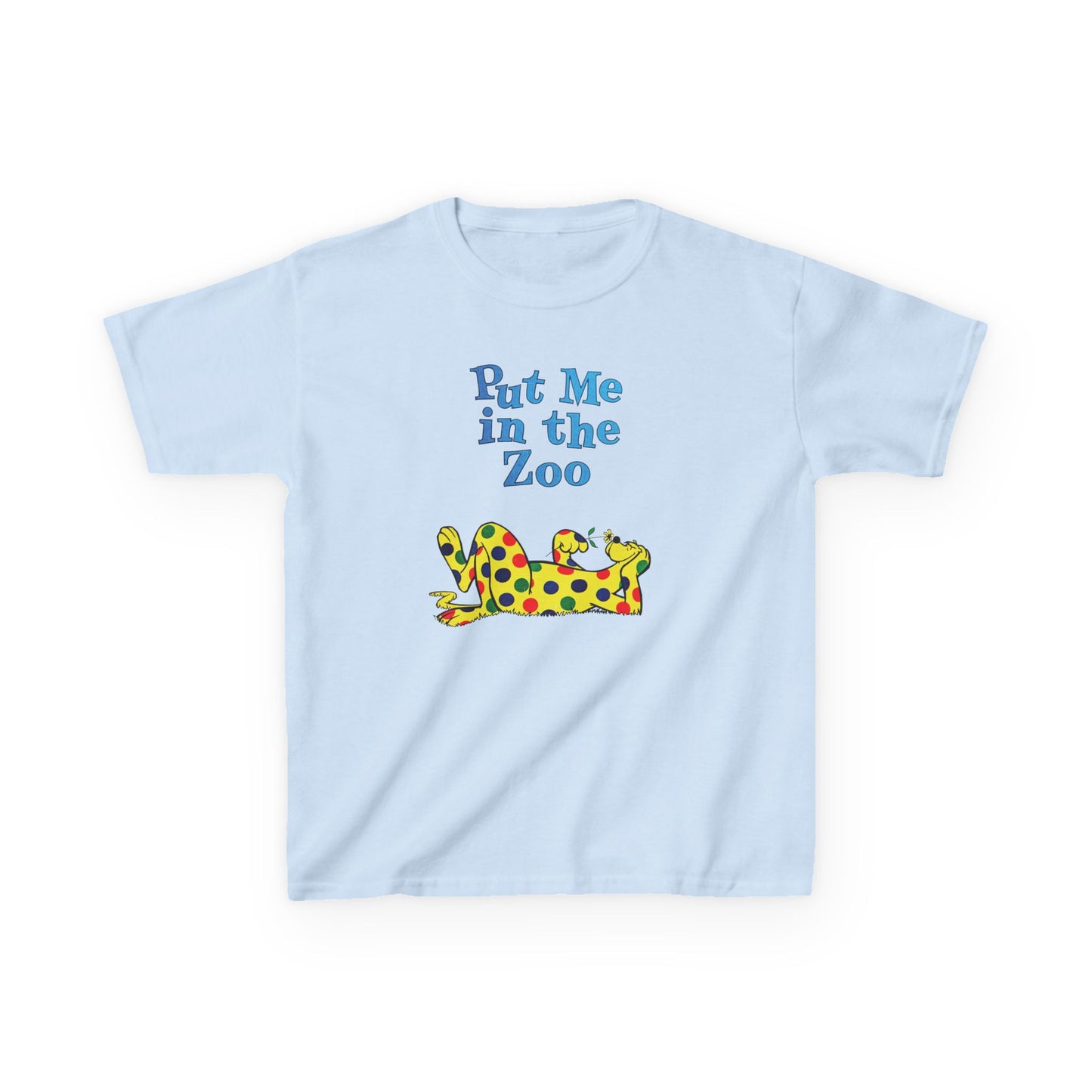put me in the zoo YOUTH SIZE short sleeve tee