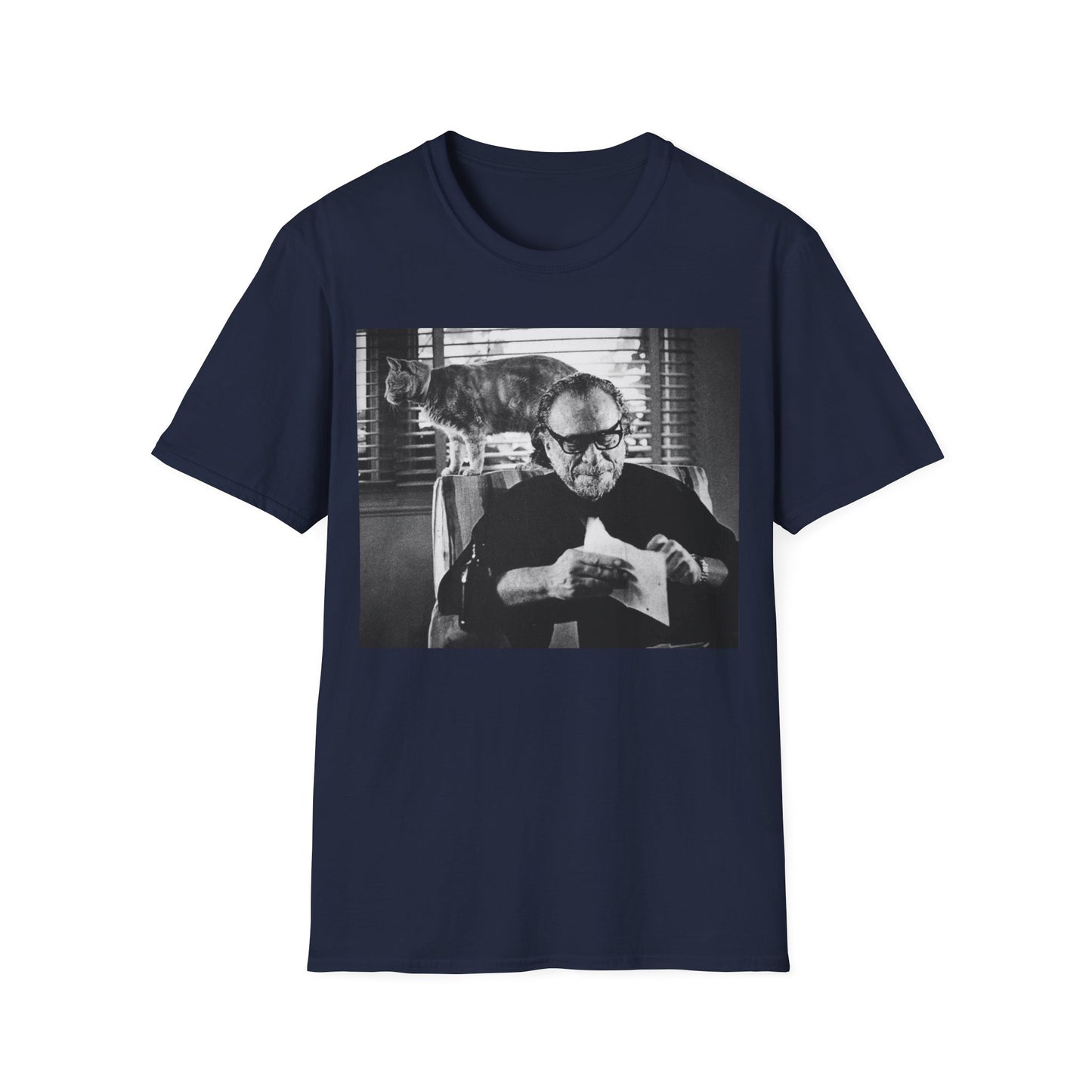 bukowski and butch the cat tshirt