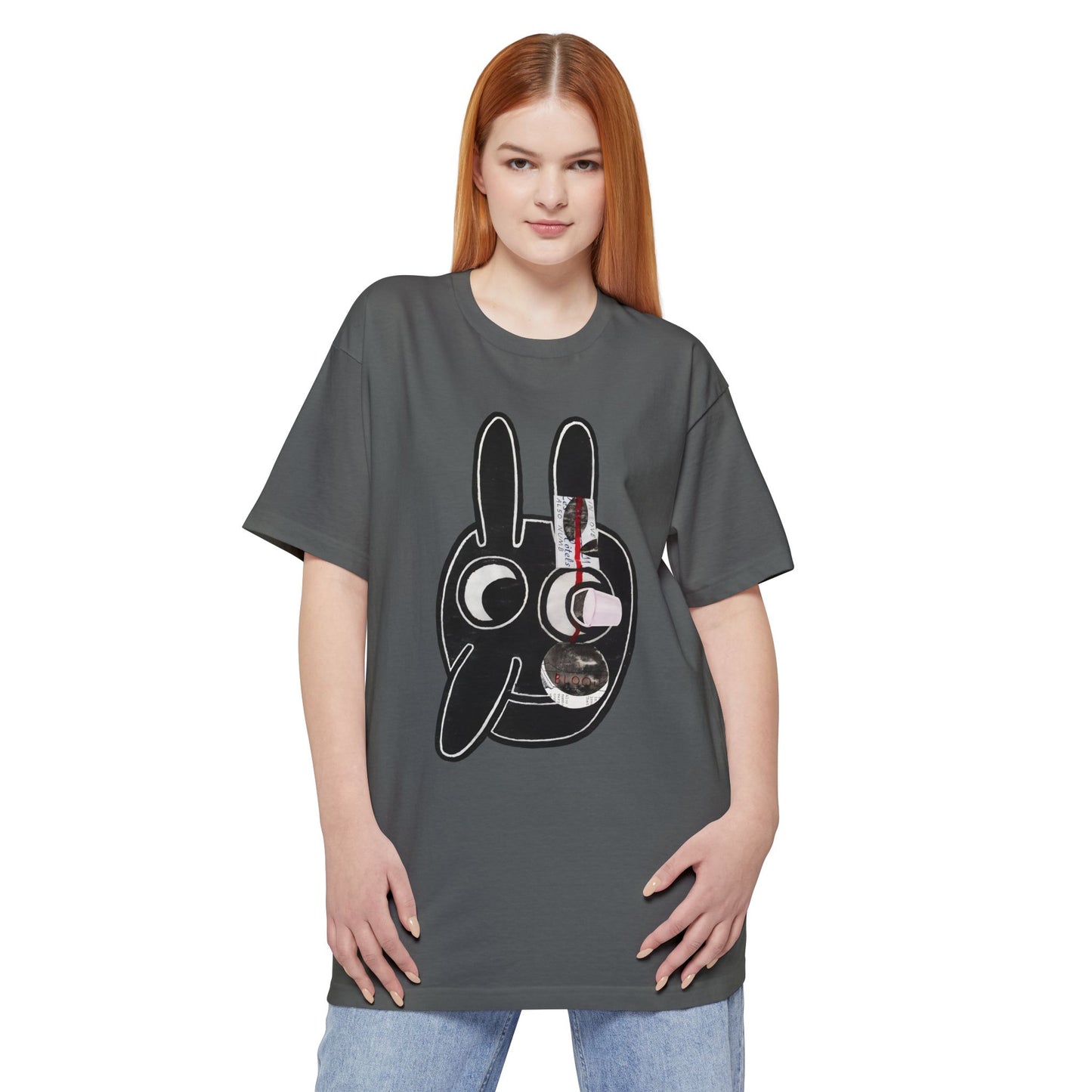 oversized 1977 blood by ray johnson reproduction unisex tall beefy tshirt