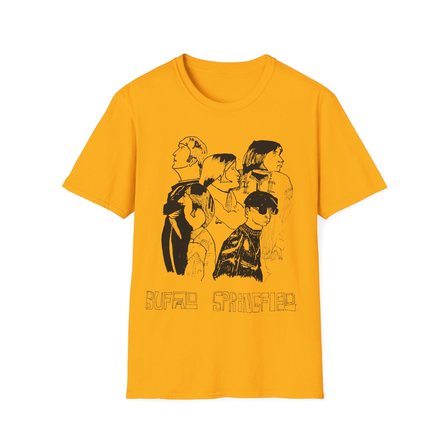 buffalo springfield original fan art drawing tshirt