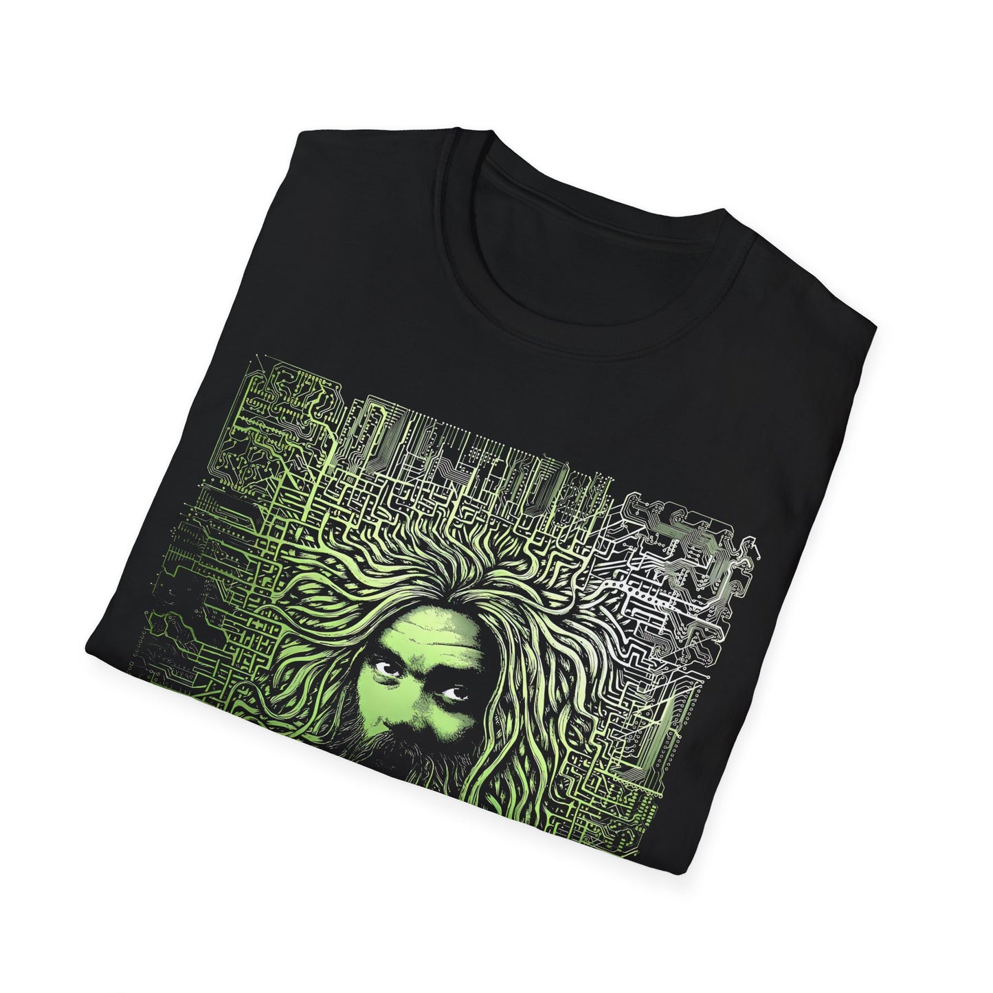 roky erickson tour poster in green tshirt