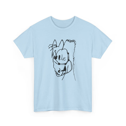 vintage netherlands qsl card of strange donkey like creature tshirt