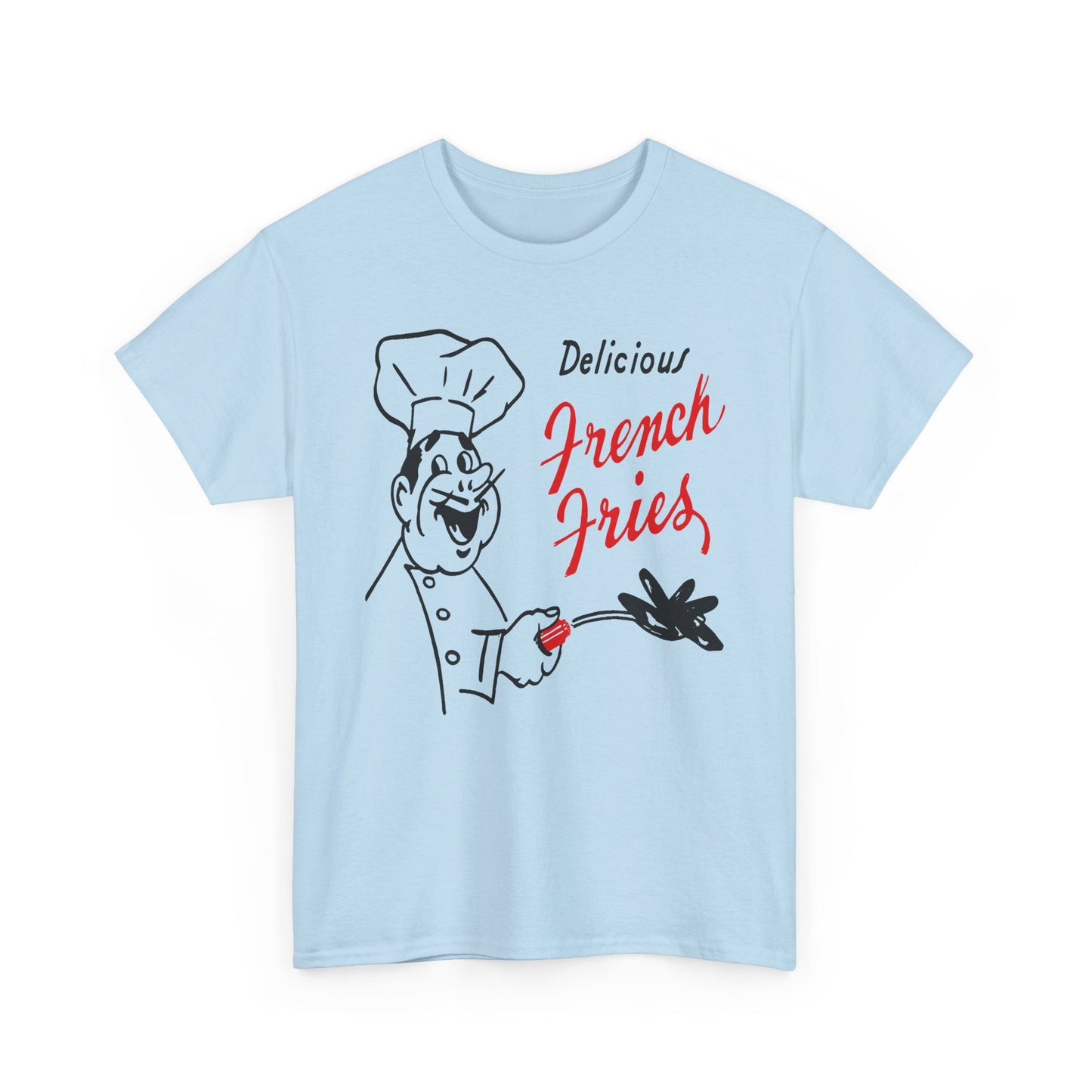 vintage paper bag art delicious french fries reproduction tshirt