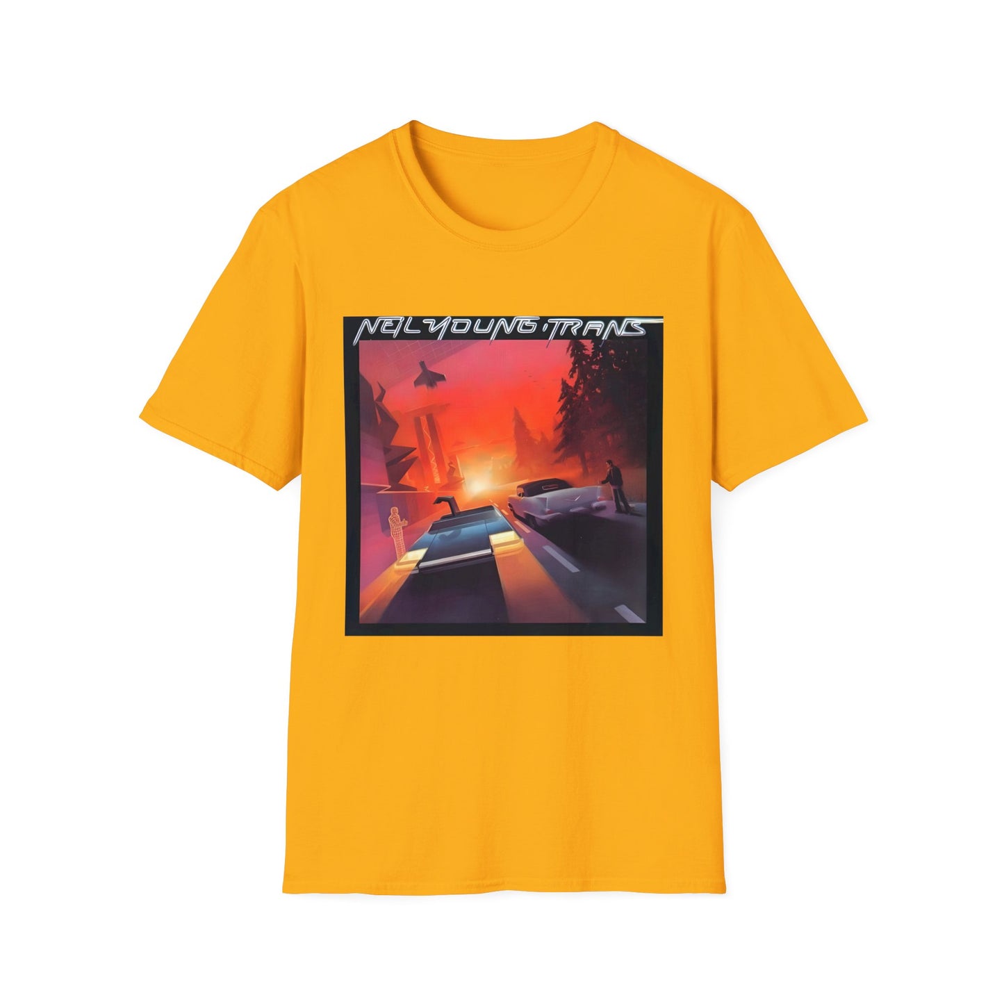 neil young 1983 trans album cover tshirt