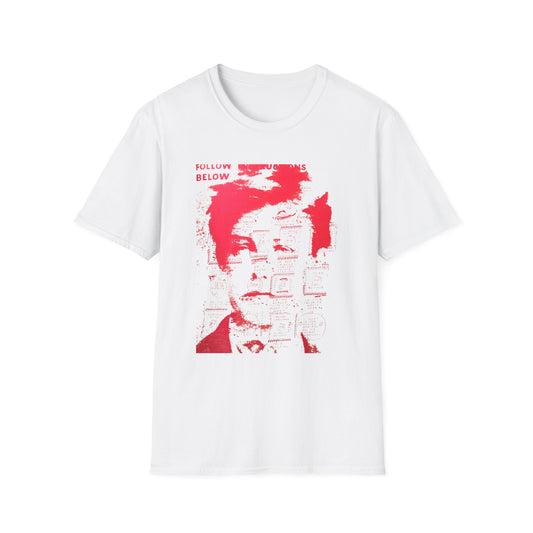 ray johnson arthur rimbaud art in red tshirt