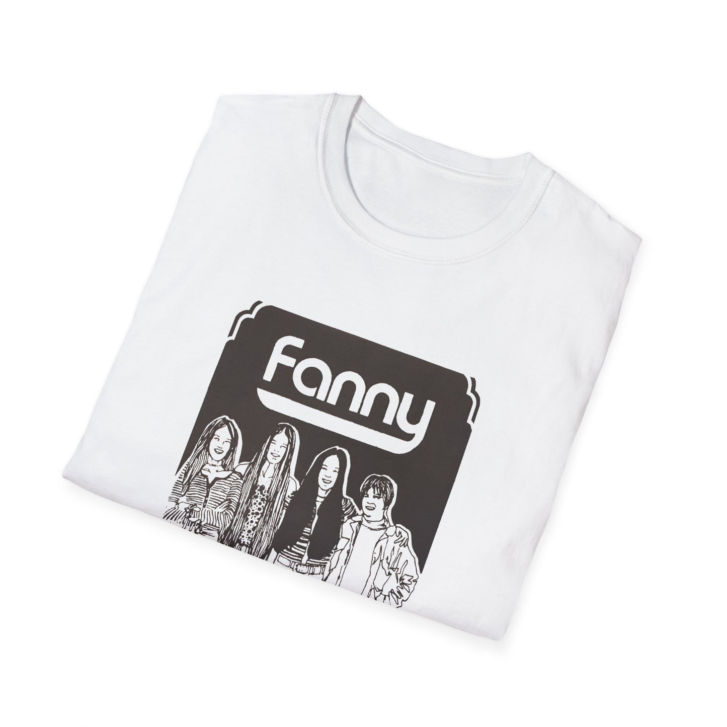 1970s rock n roll band fanny show poster tshirt