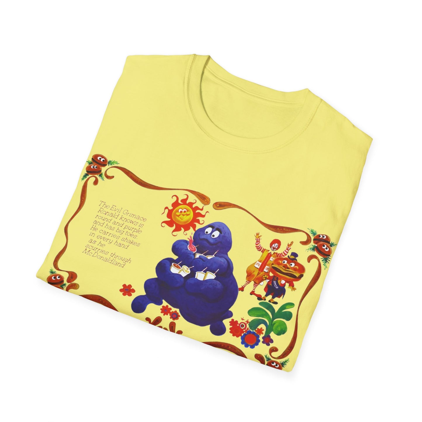 evil grimace vintage reproduction tshirt