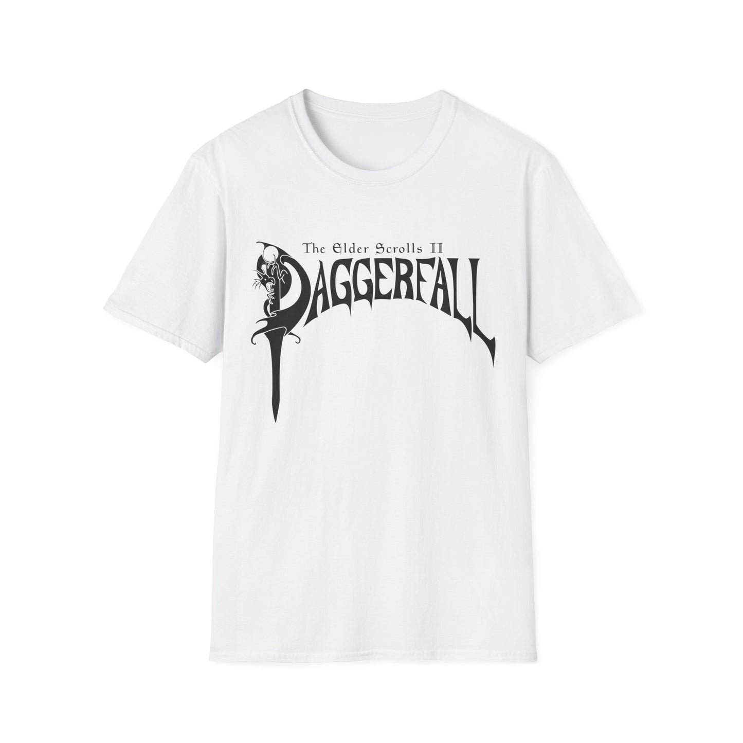 daggerfall the elder scrolls 2 1996 masterpiece video game logo in black tshirt