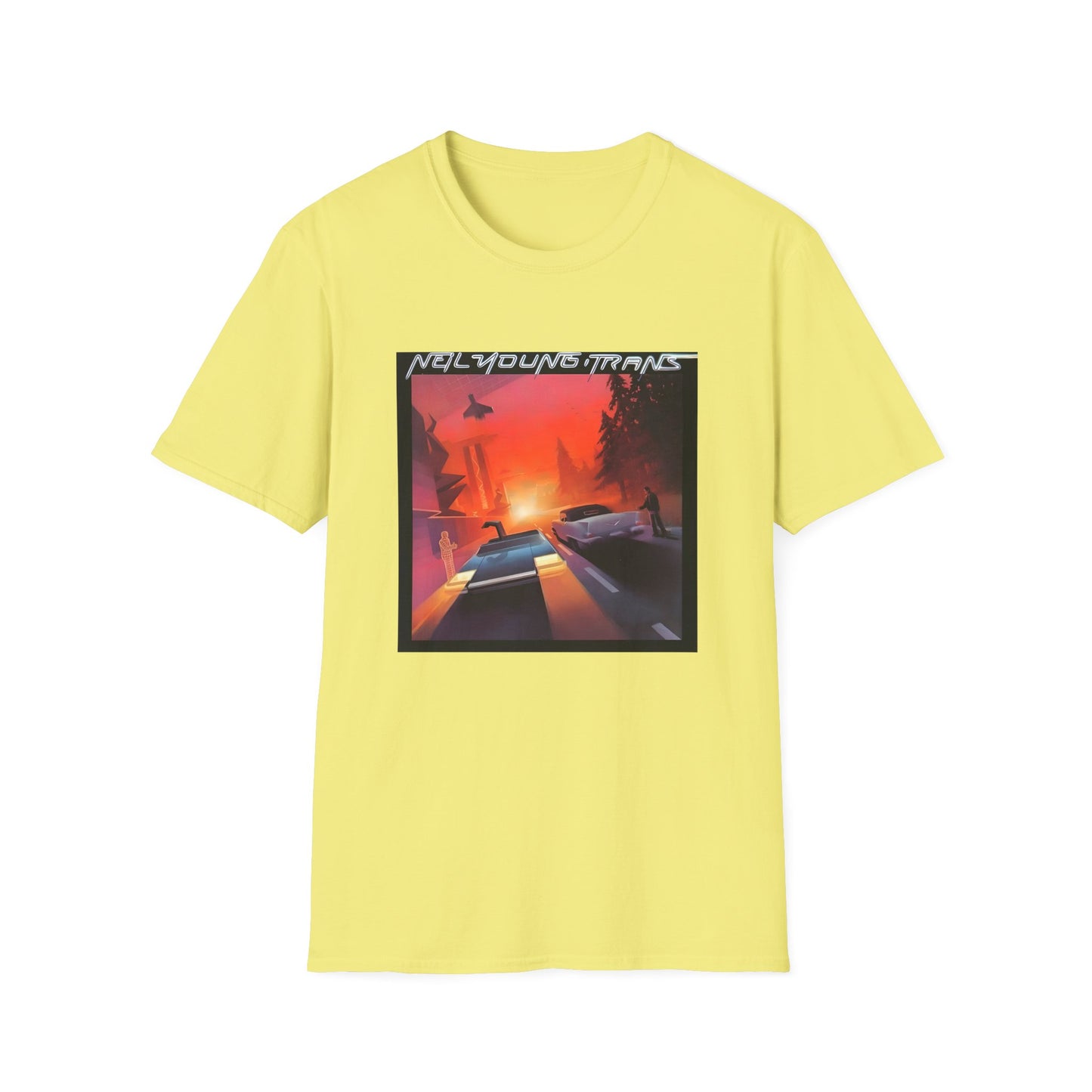 neil young 1983 trans album cover tshirt