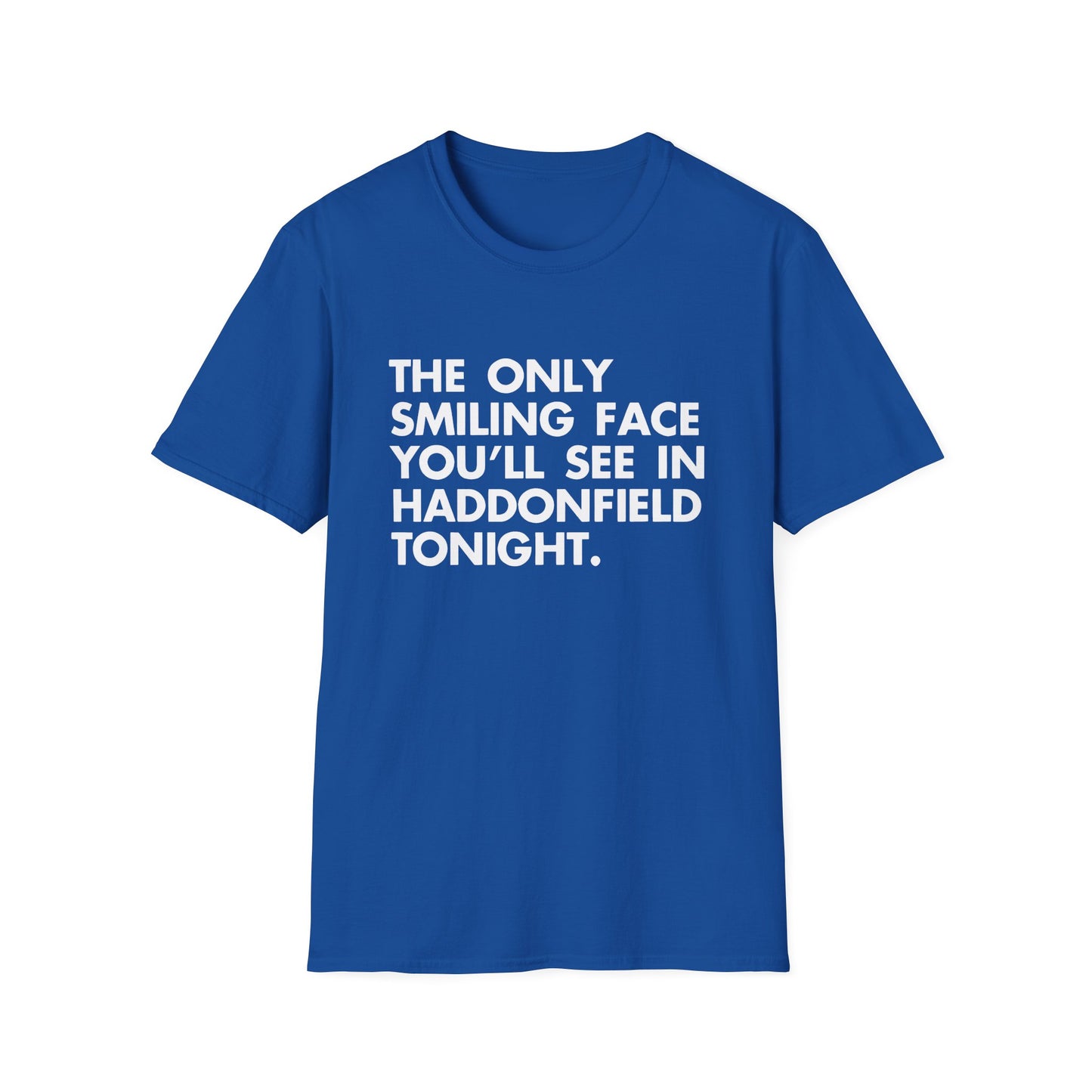 the only smiling face you'll see in haddonfield tonight tv ad graphic tshirt