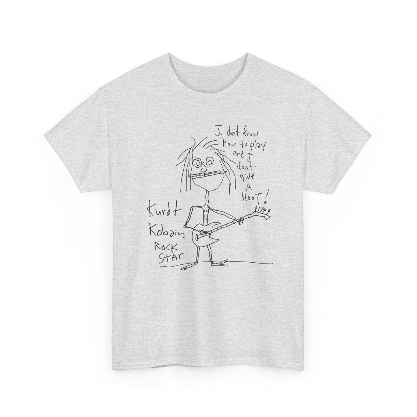 1992 kurt cobain self portrait reproduction tshirt