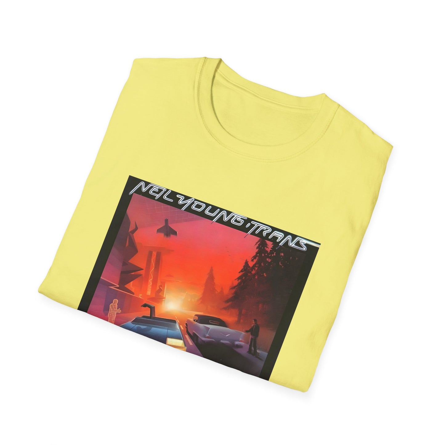 neil young 1983 trans album cover tshirt