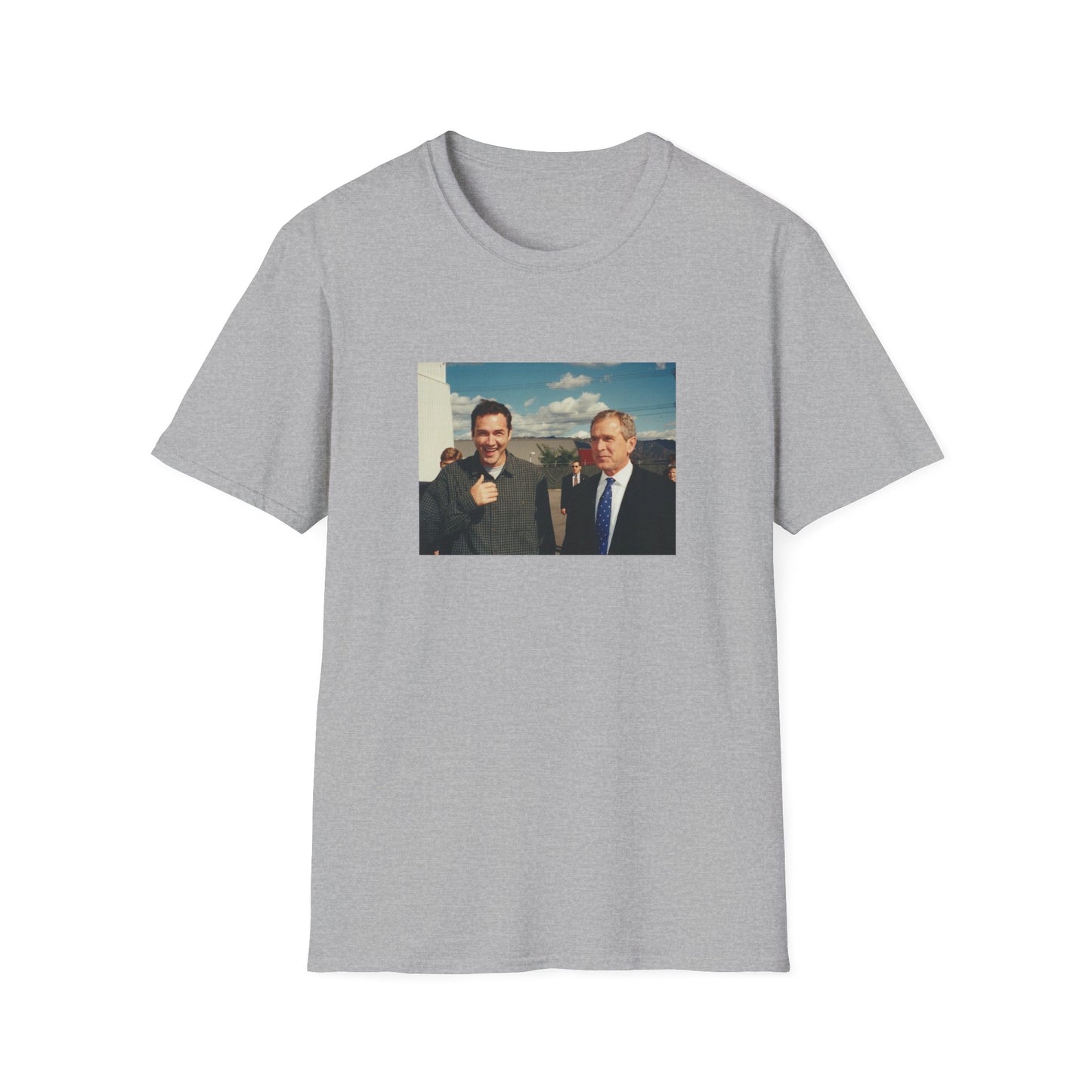 norm macdonald and george bush jr. tshirt