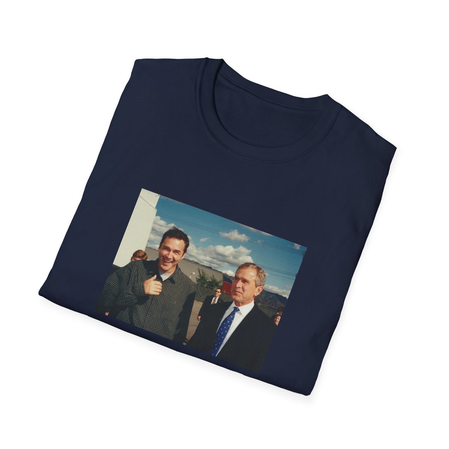 norm macdonald and george bush jr. tshirt