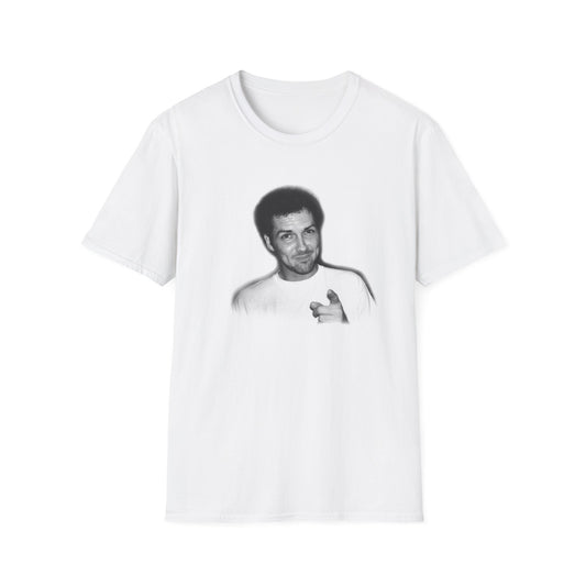 norm pointing black and white tshirt