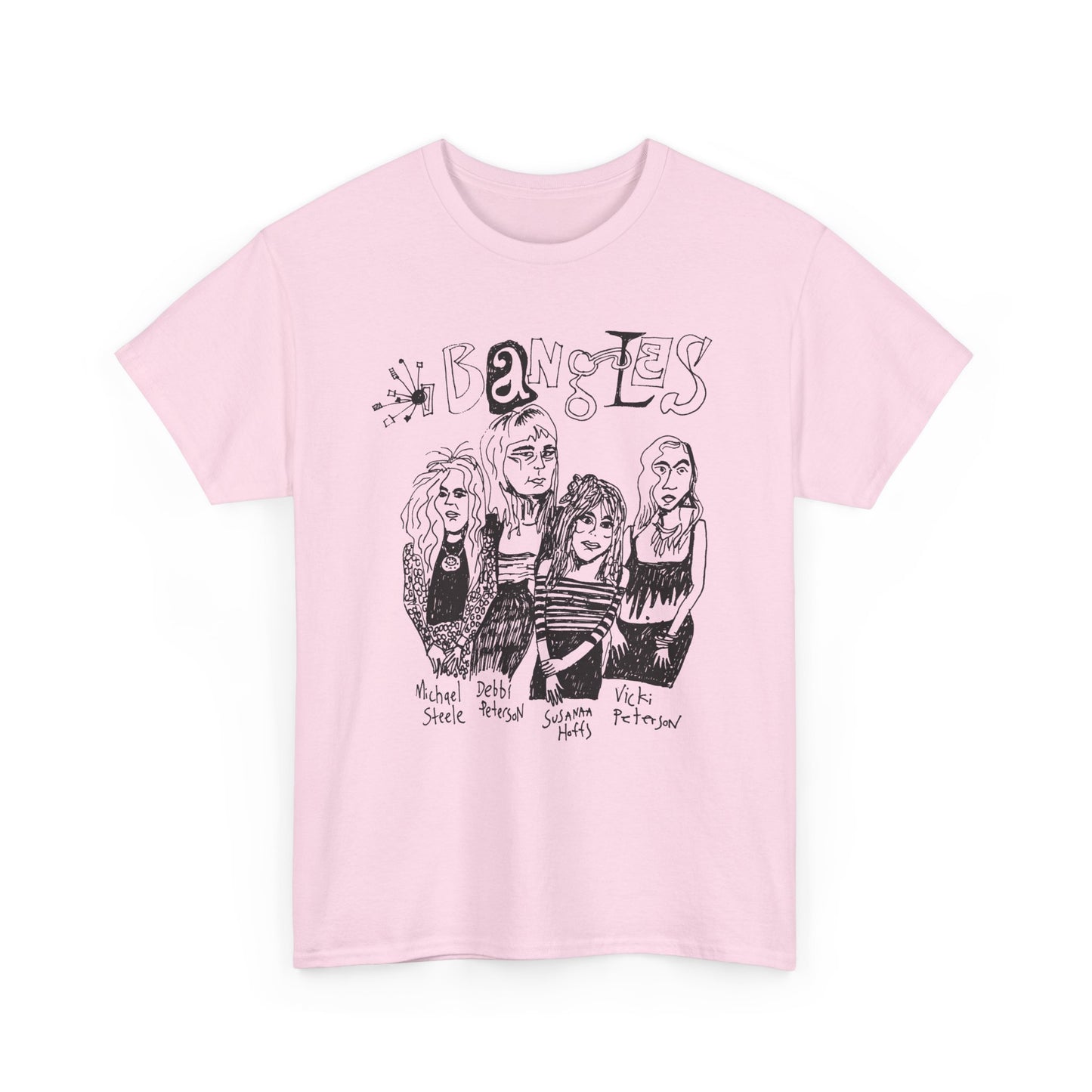 the bangles band original drawing tshirt