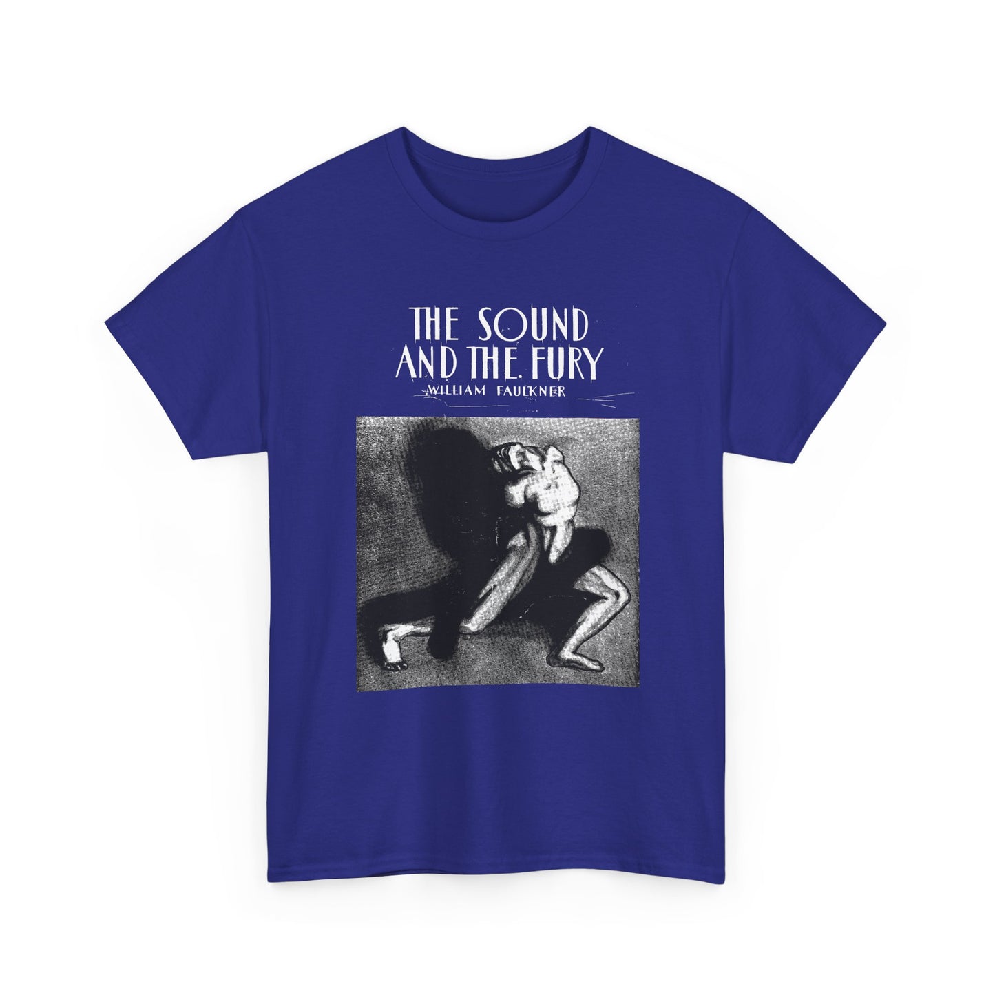 1929 the sound and the fury by william faulkner book cover edit tshirt