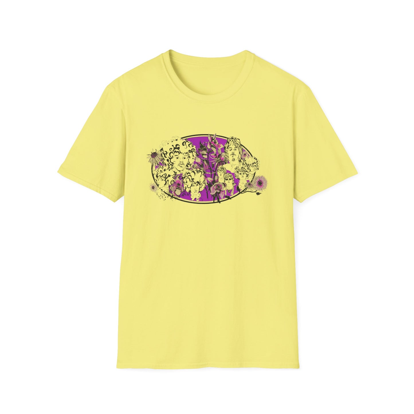 1967 uk tour poster for jimi hendrix, pink floyd, and the move tshirt