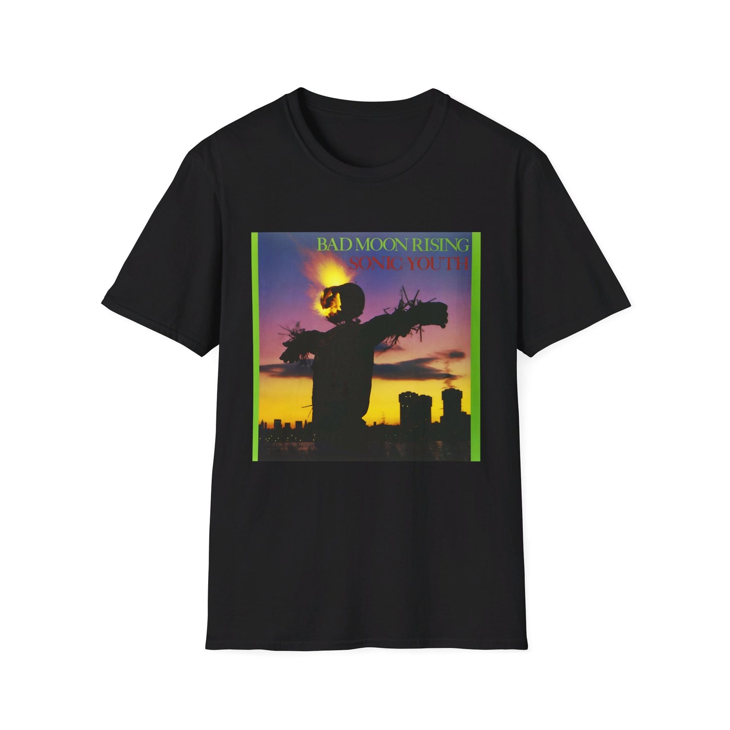 sonic youth 1985 bad moon rising album tshirt