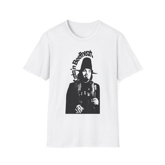 captain beefheart stencil in black tshirt