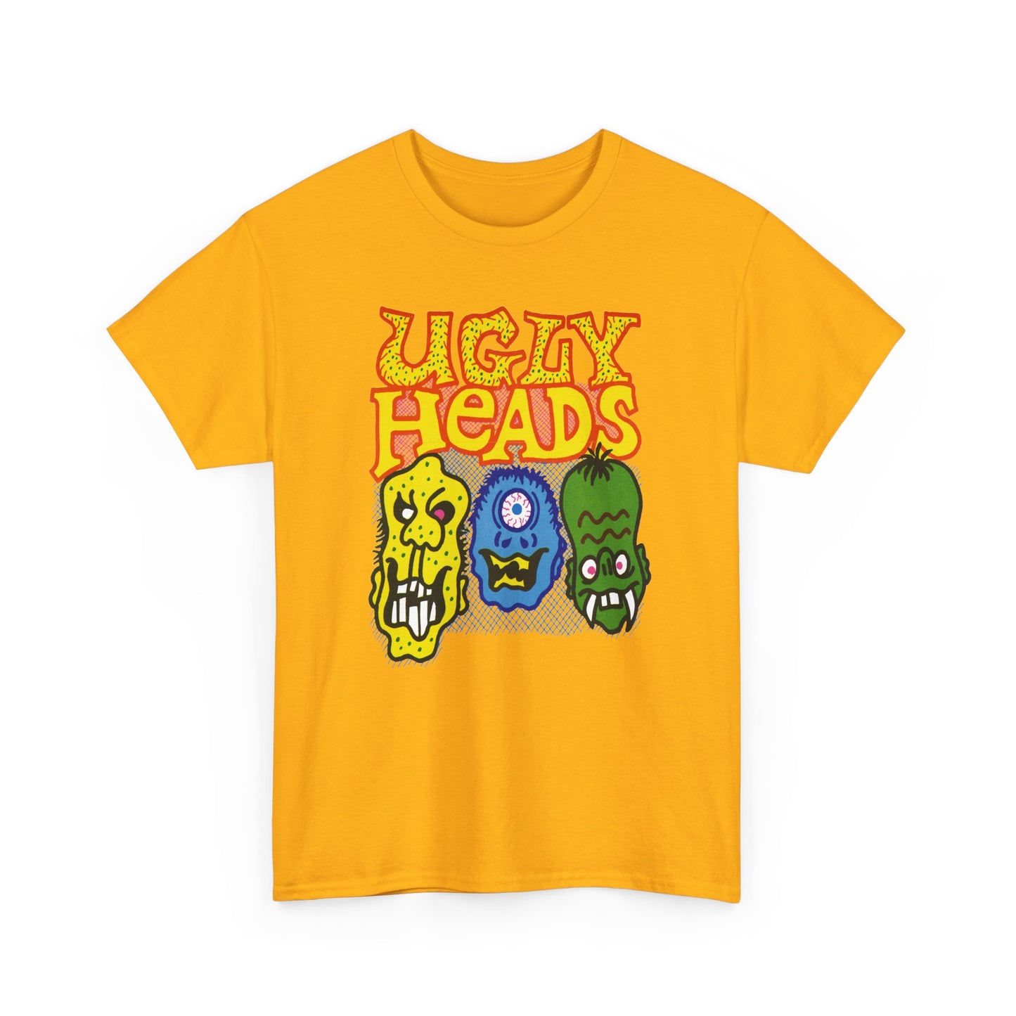 vintage american bubblegum graphic ugly heads reproduction tshirt