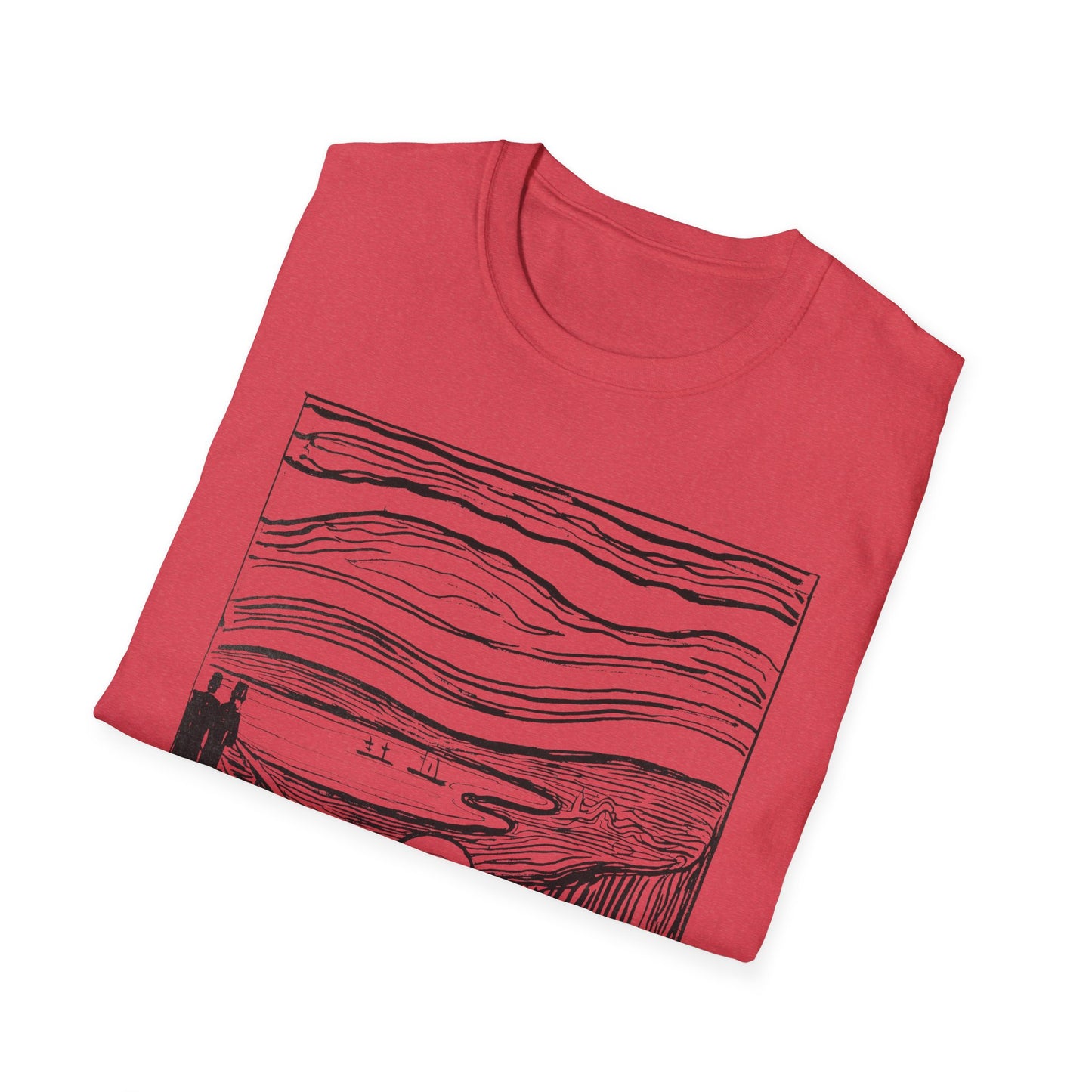 1895 lithography print of the scream by edvard munch tshirt