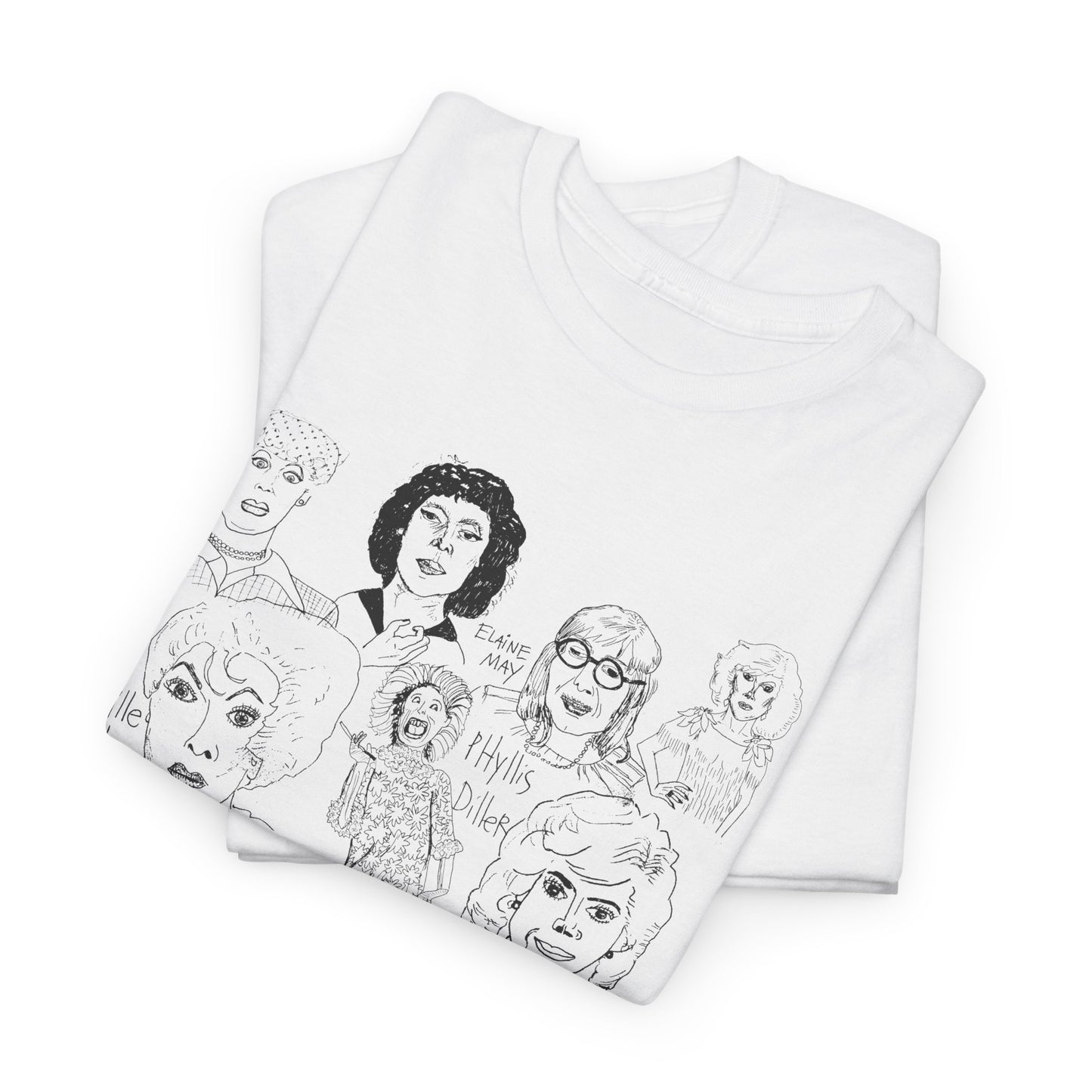 original drawing women of comedy collage tshirt