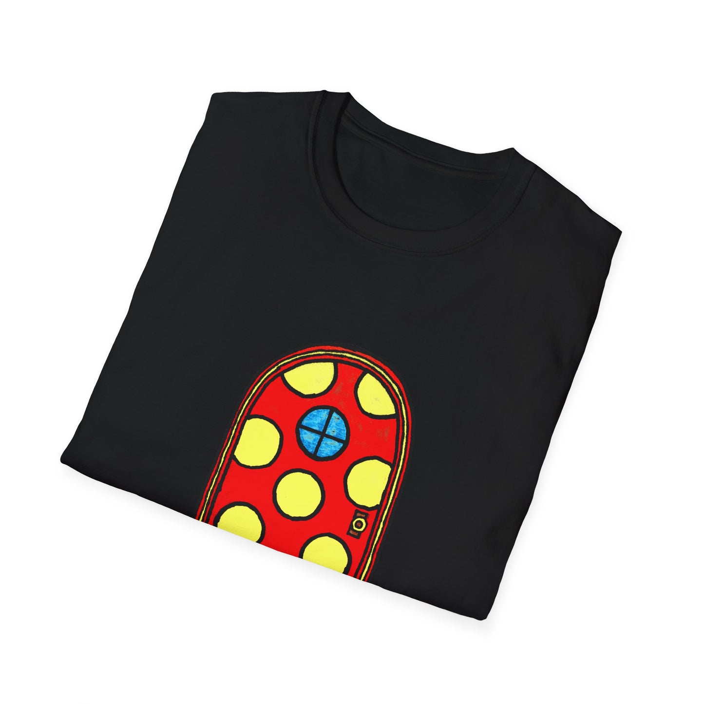 polka dot door original drawing tshirt