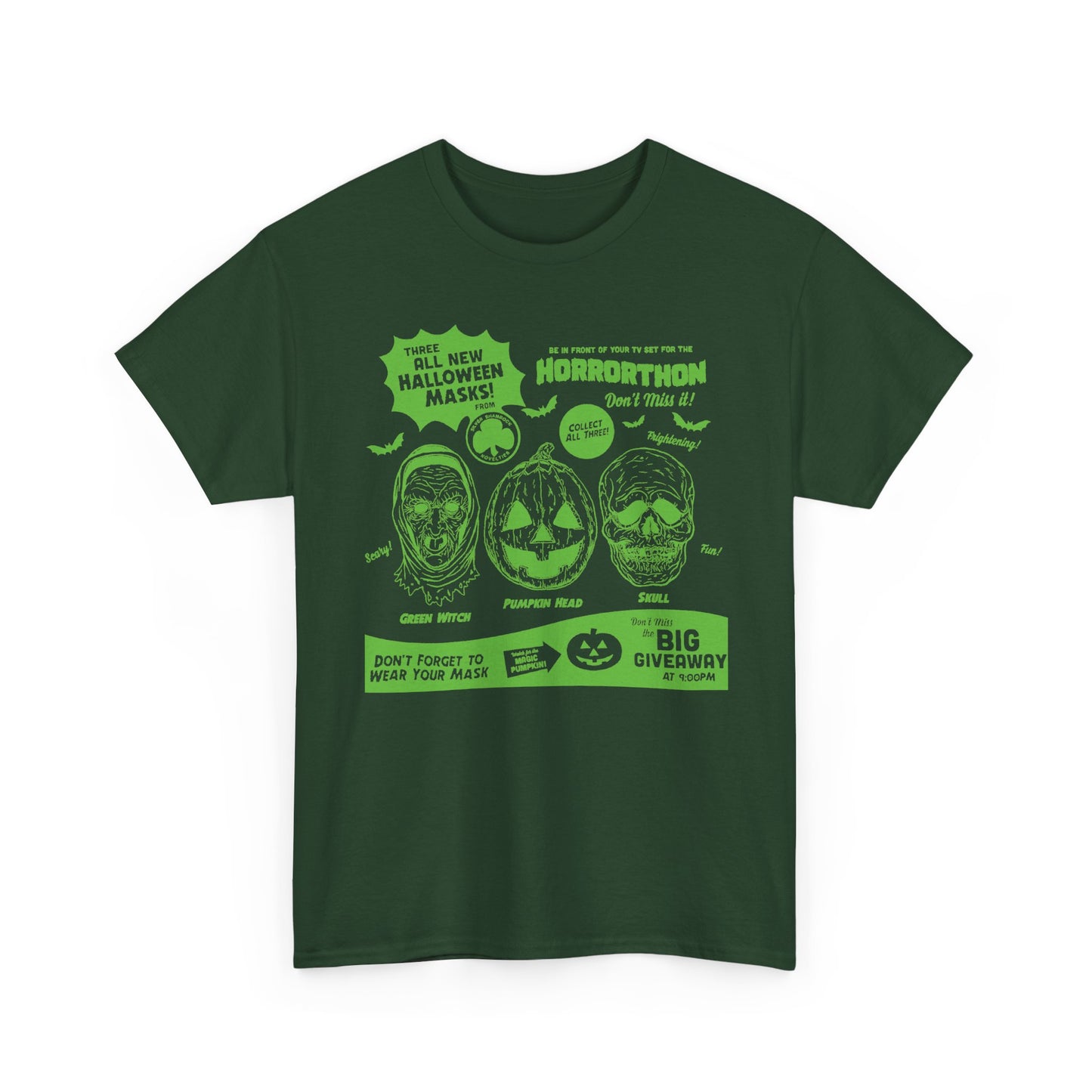 halloween 3 tv guide ad graphic 2 in green tshirt