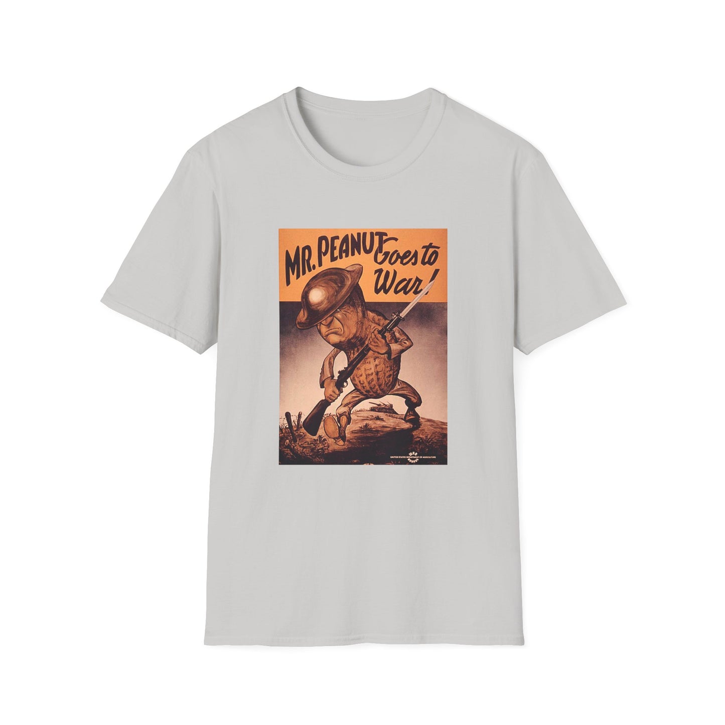 1942 mr. peanut goes to war from the united states department of agriculture war boards tshirt