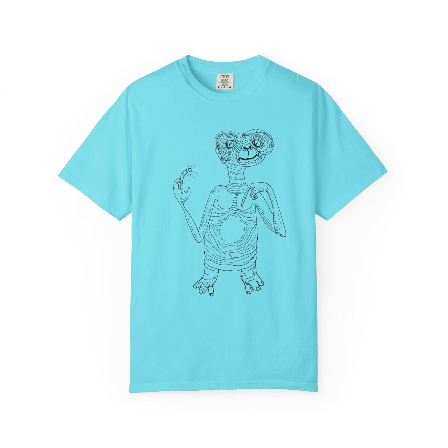 original drawing E.T the extraterrestrial tshirt on comfort colors