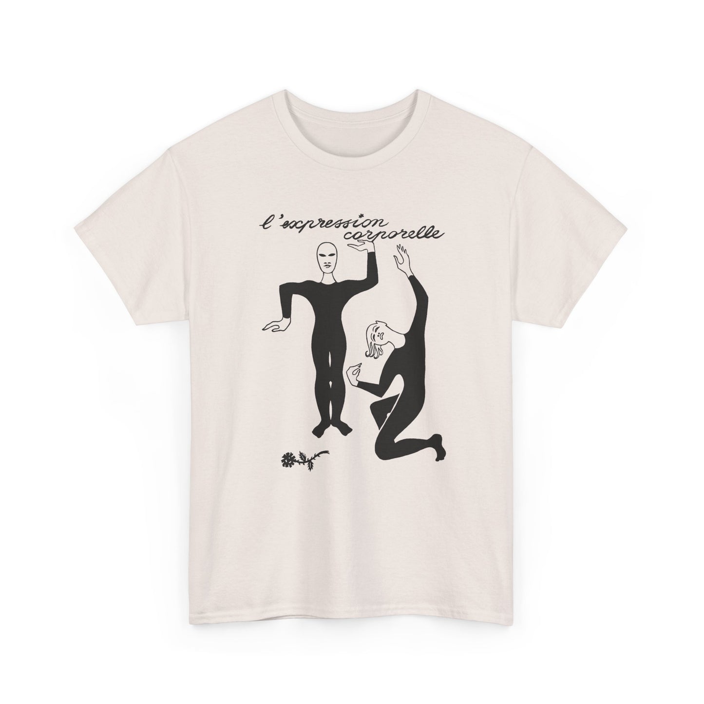 1968 french illustration of mimes from initiation au mime reproduction tshirt