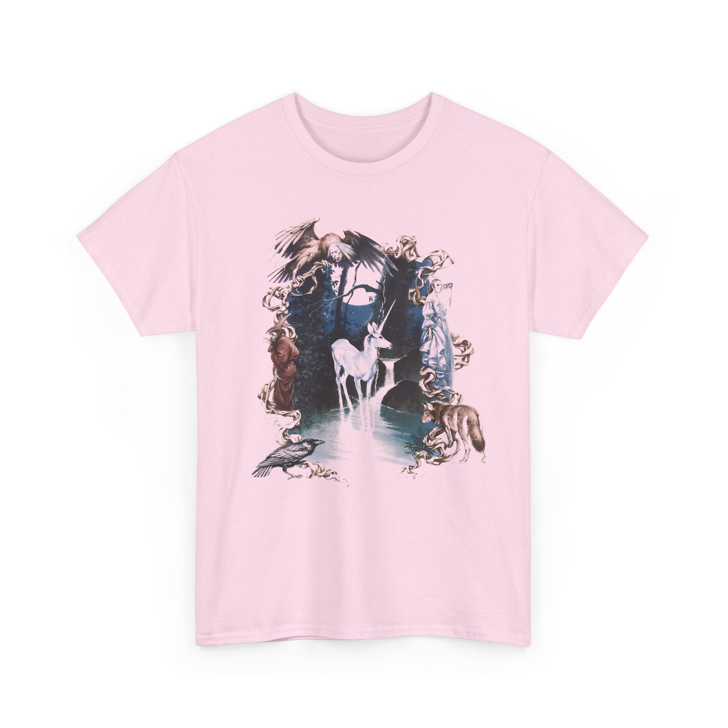 1982 the last unicorn by peter s beagle book cover tshirt