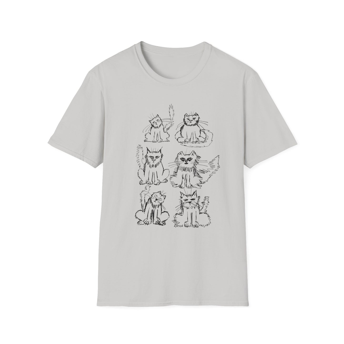 original drawing another six cats tshirt