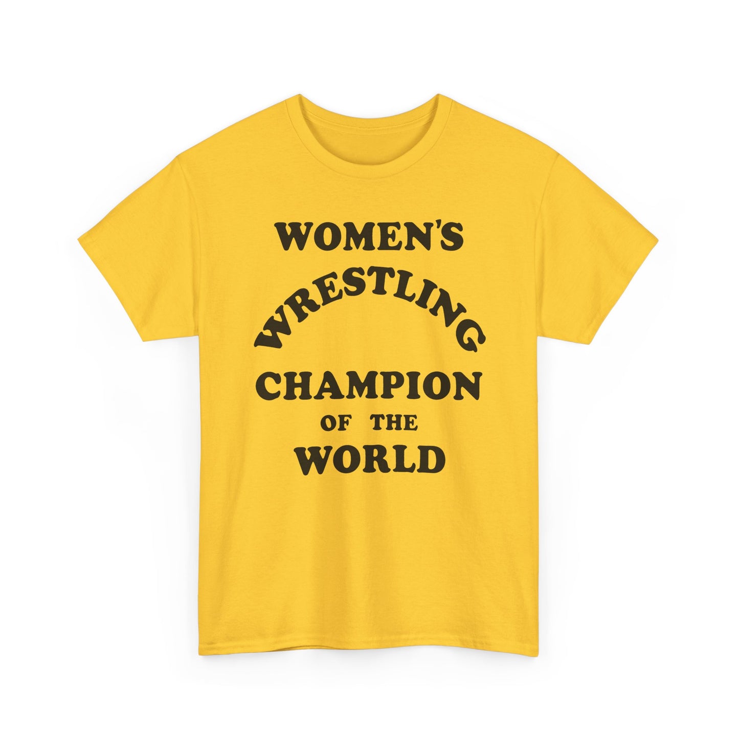 women's wrestling champion of the world as worn by andy kaufman tshirt