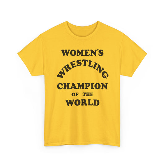 women's wrestling champion of the world as worn by andy kaufman tshirt